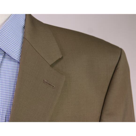 Ralph Lauren Olive Brown 2-Btn Wool Blazer Jacket 44L - Picture 4 of 9